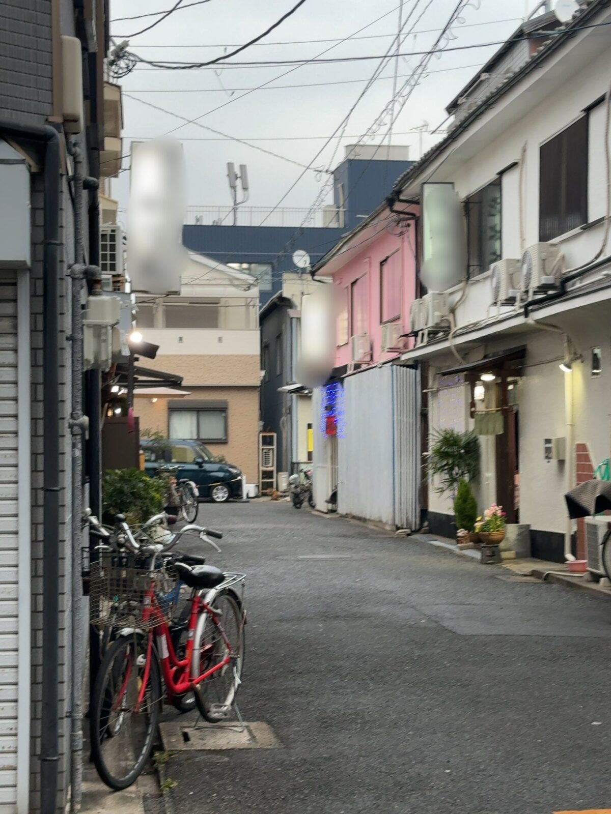 2025年2月28日17時頃の滝井新地の風景
