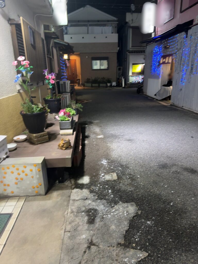 2022/12/16の滝井新地の風景