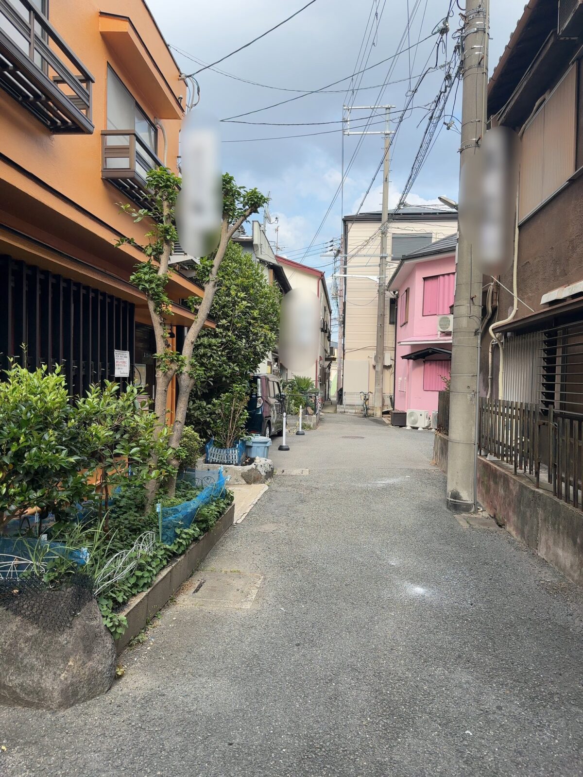 2023年6月20日火曜日、17時頃の滝井新地の風景