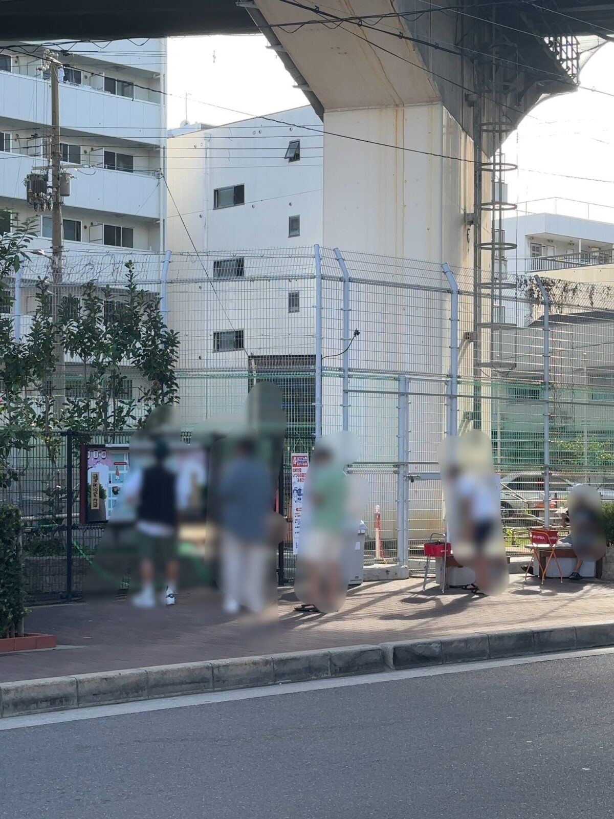 飛田新地の中にあるイラスト付きマップ