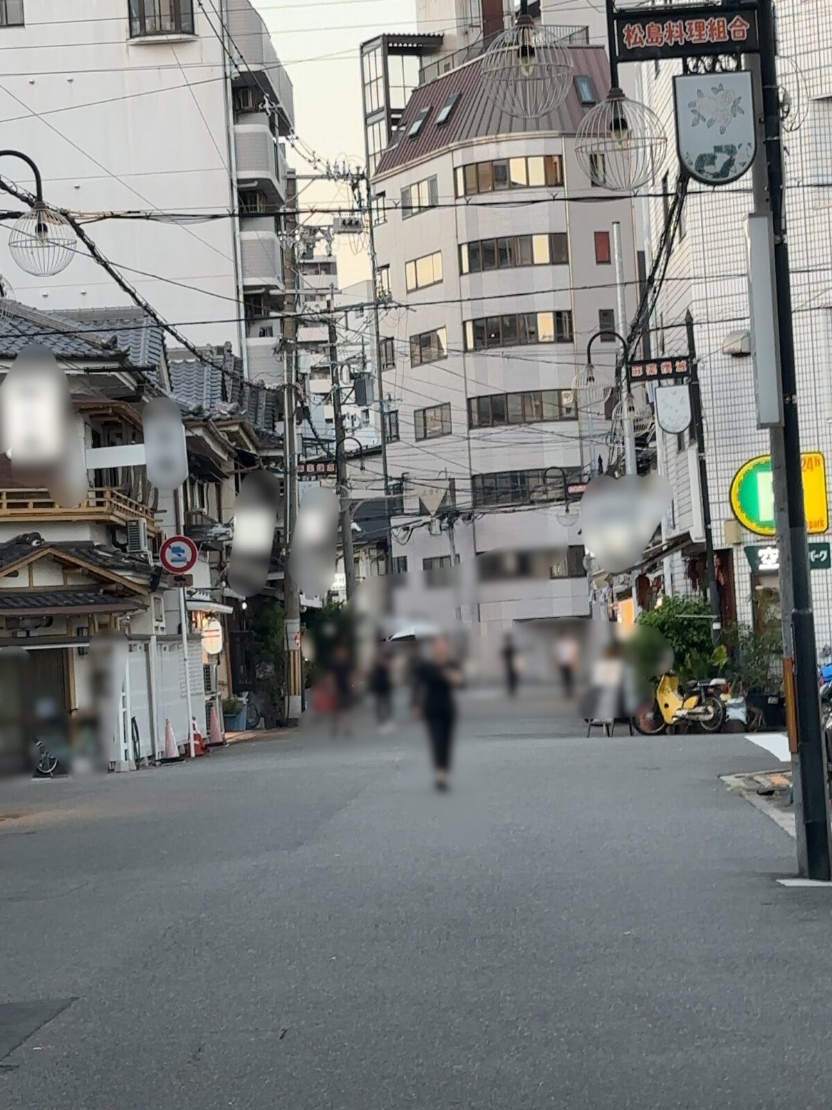 2023年9月29日金曜日18時頃の松島新地の風景