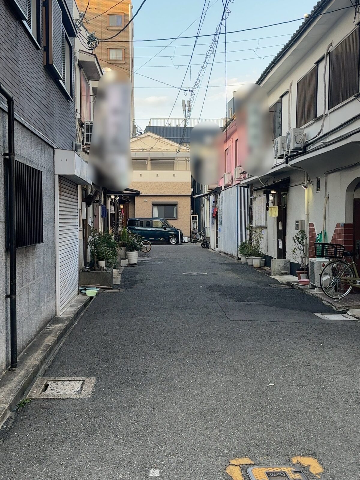 2024年2月9日金曜日17時頃の滝井新地の風景