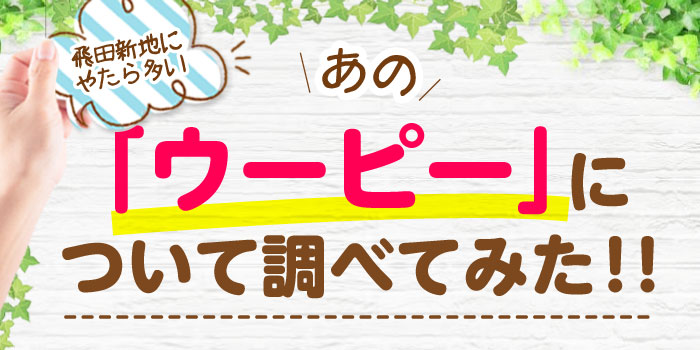 飛田新地　あの「ウーピー」について調べてみた。