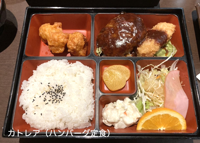 飛田新地の出前店-カトレア-ハンバーグ定食