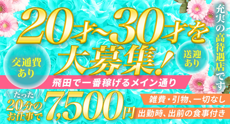 飛田新地のメイン通りにある料亭ポニーテール、20才～30才の求人情報