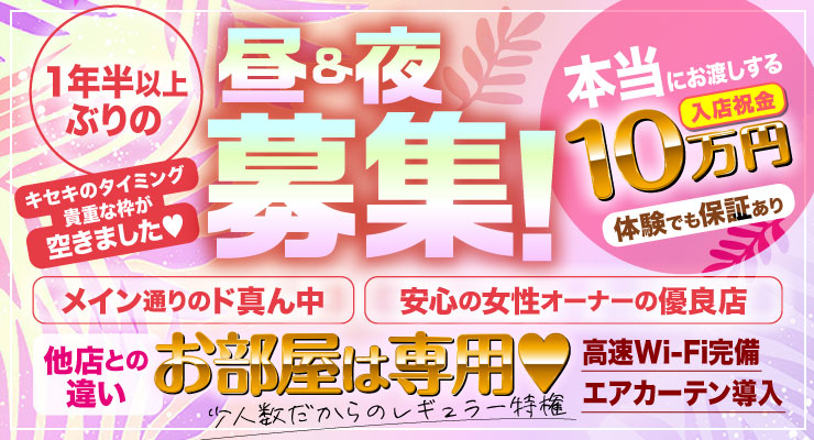 飛田新地のメイン通りにある料亭クロエ1年半ぶりの昼&夜、求人募集!
