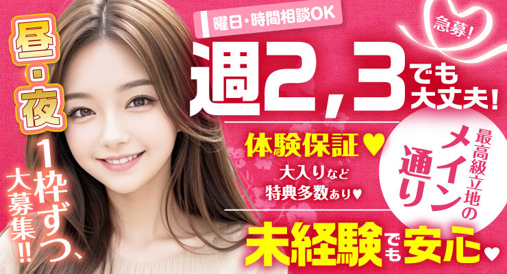 飛田新地のメイン通りで未経験でも安心、週2.3日でも大丈夫！料亭ティアレの求人情報