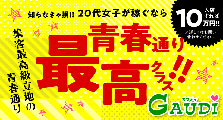 飛田新地青春通り最高クラス！ガウディの求人