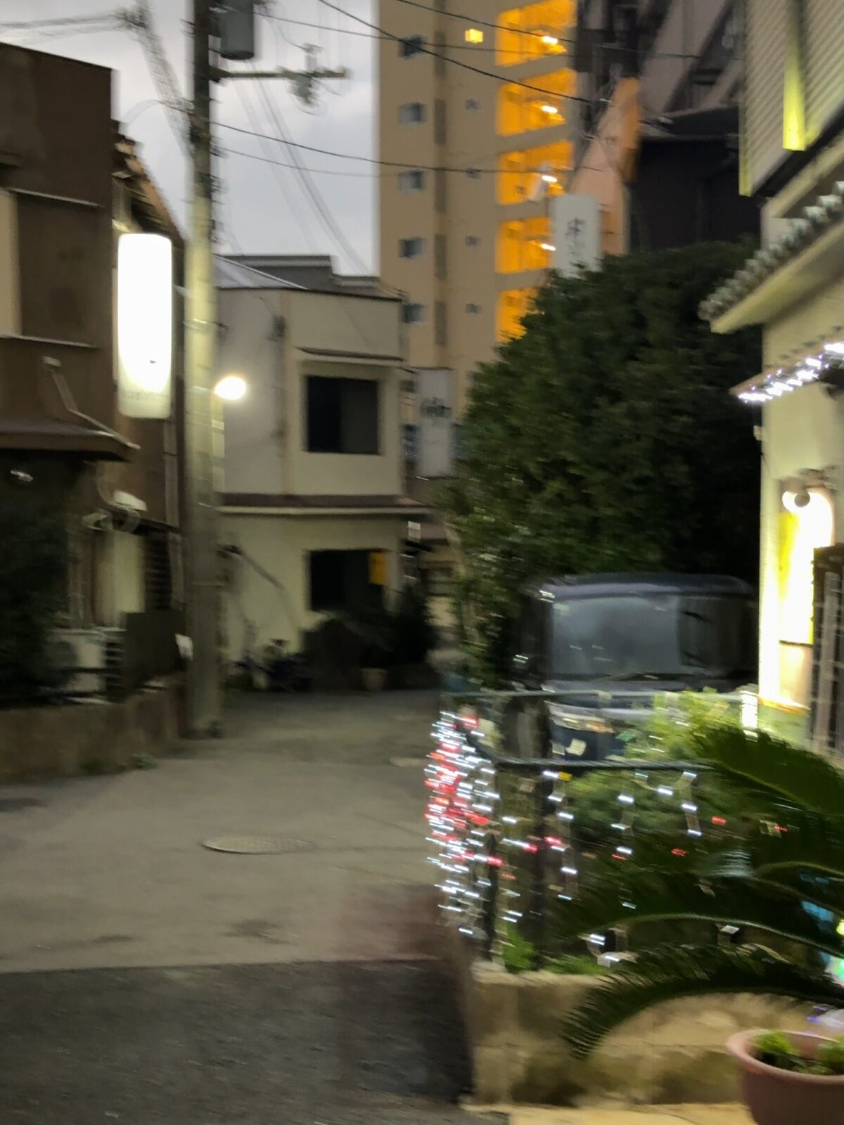 2024年11月27日17時頃の滝井新地の風景
