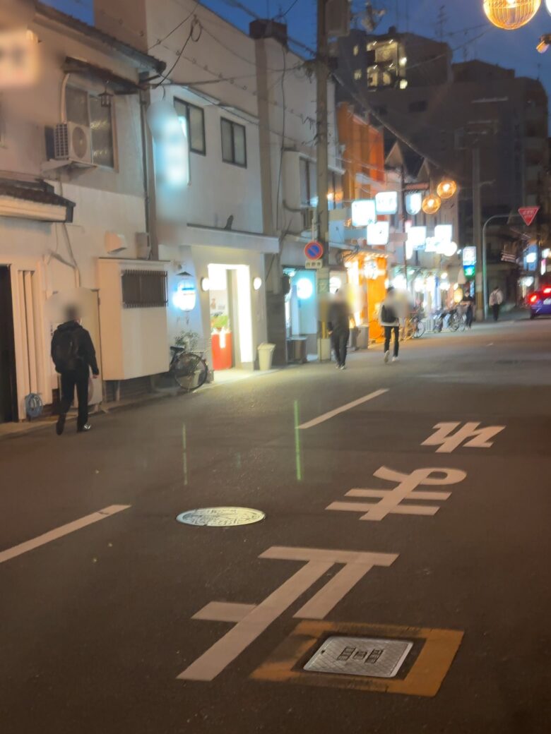2023年3月31日金曜日、松島新地の夜の風景
