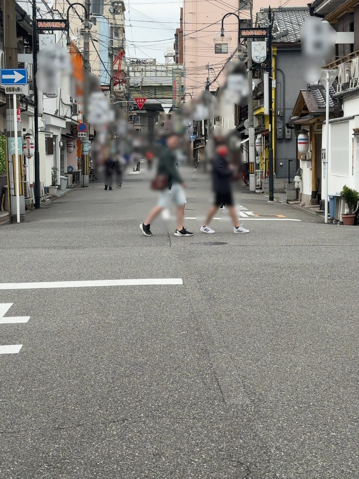 2023年5月26日金曜日お昼3時過ぎぐらいの松島新地メイン通りの風景